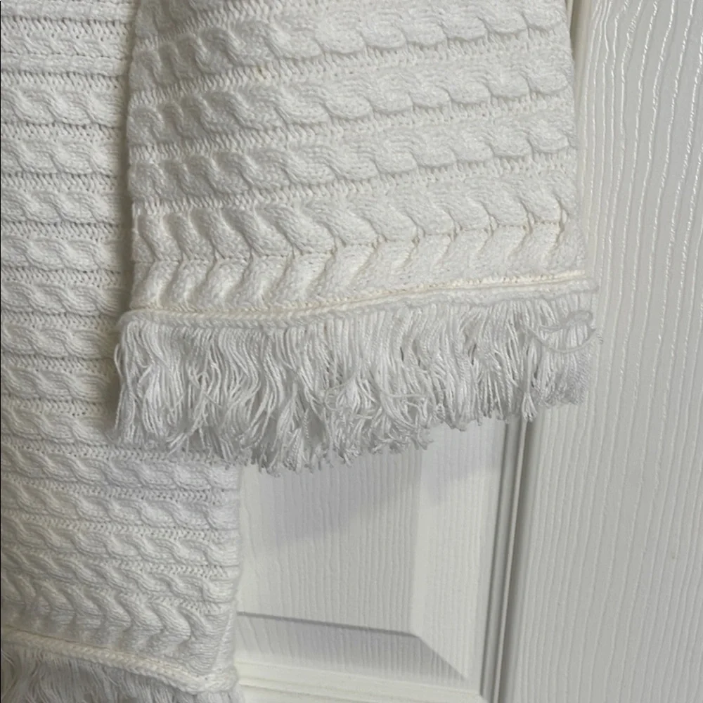 Lulus White Sweater Dress with Fringe - Picture 3 of 7